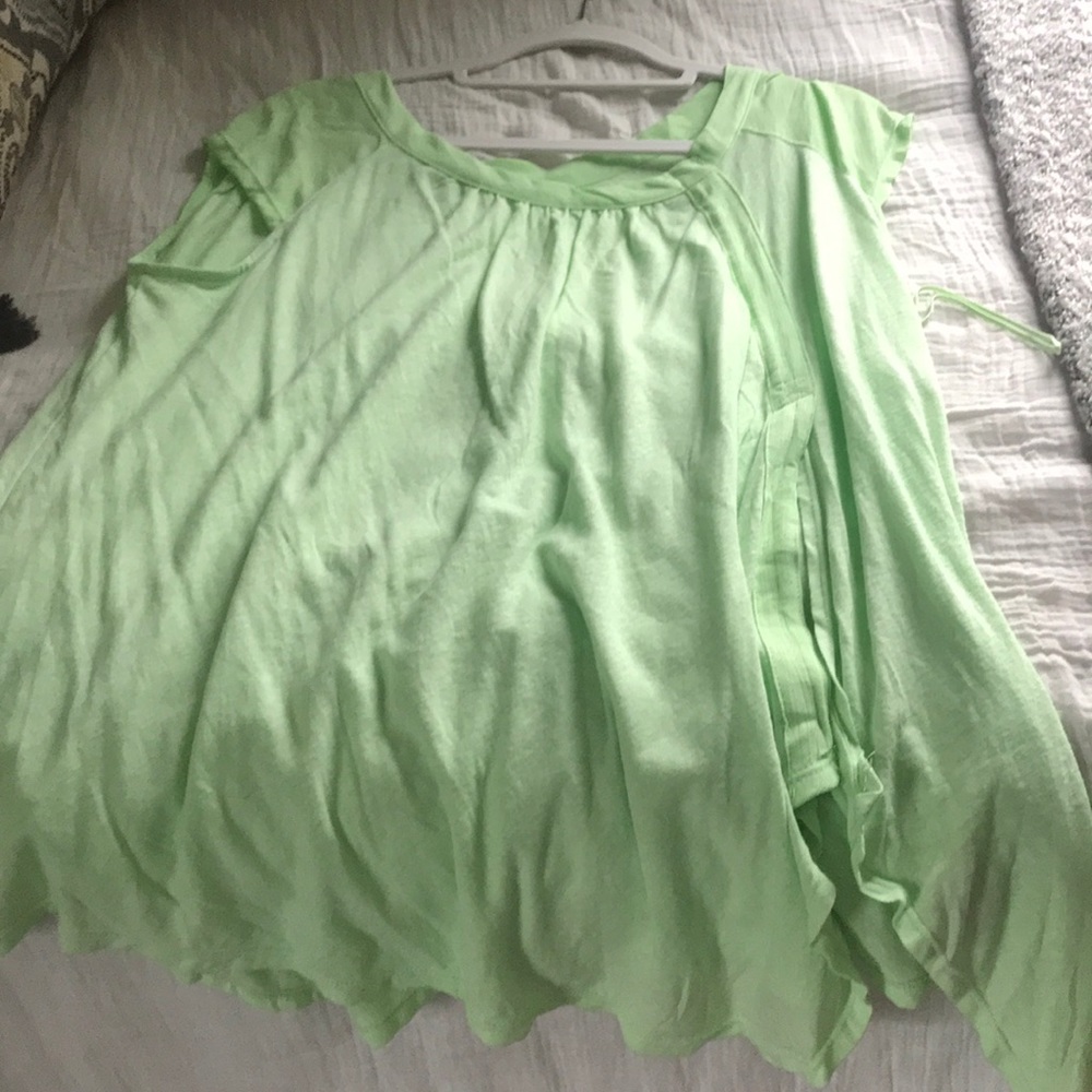 Free people lime green tunic
